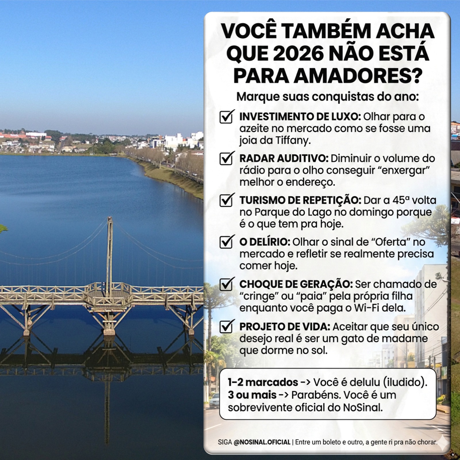 2026 não é para Amadores